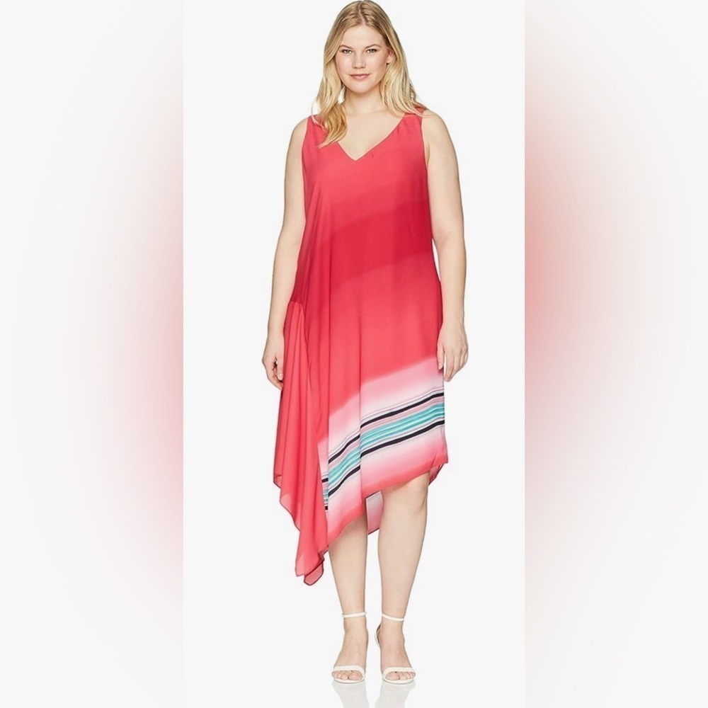 NWT Rachel By Rachel  Roy Curvy Collection size 2X Scarf dress 👠💄👗B